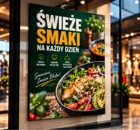 Plakat reklamowy dla gastronomii