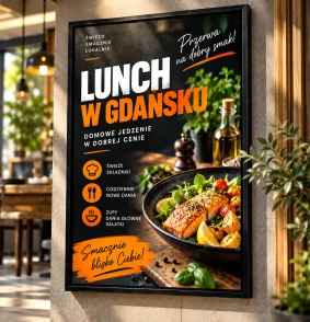 Plakat reklamowy firmy motoryzacyjnej