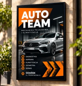Plakat reklamowy wykonany przez Lersen